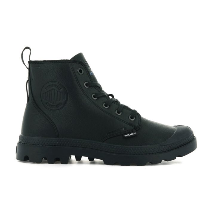 Palladium Pampa Hi Ess Leather WP+ Boots ανδρικα μαυρα | CULY87105