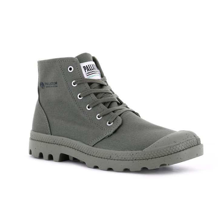 Palladium Pampa Hi Organic II Boots ανδρικα γκρι | MOKL35720