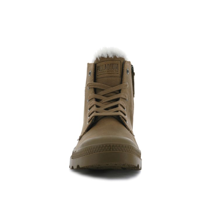 Palladium Pampa Hi Pilot Boots γυναικεια καφε | AVZD78910