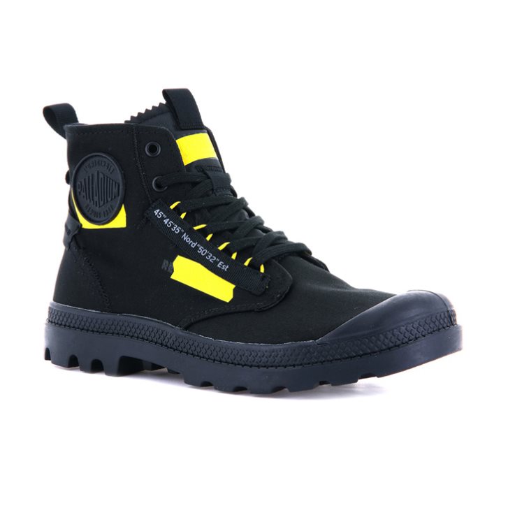 Palladium Pampa Hi Re-craft Boots ανδρικα μαυρα | IPOB85730