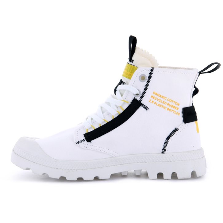 Palladium Pampa Hi Re-craft Boots ανδρικα ασπρα | QCUB90514