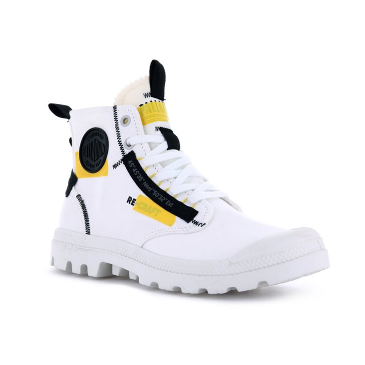 Palladium Pampa Hi Re-craft Boots γυναικεια ασπρα | HPIJ40832
