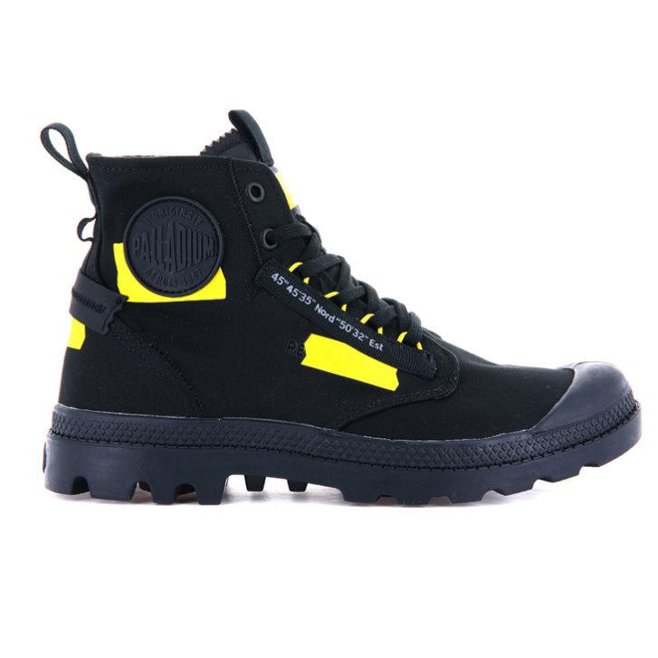 Palladium Pampa Hi Re-craft Boots γυναικεια μαυρα | ZPWF91762