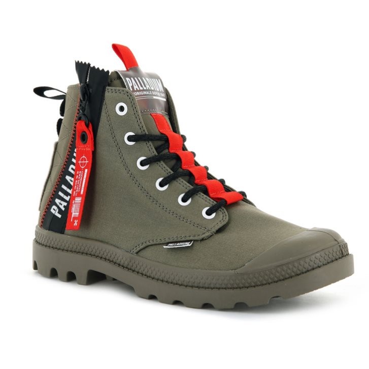 Palladium Pampa Hi Ticket To Earth Boots ανδρικα Ελιά | CUYE16420
