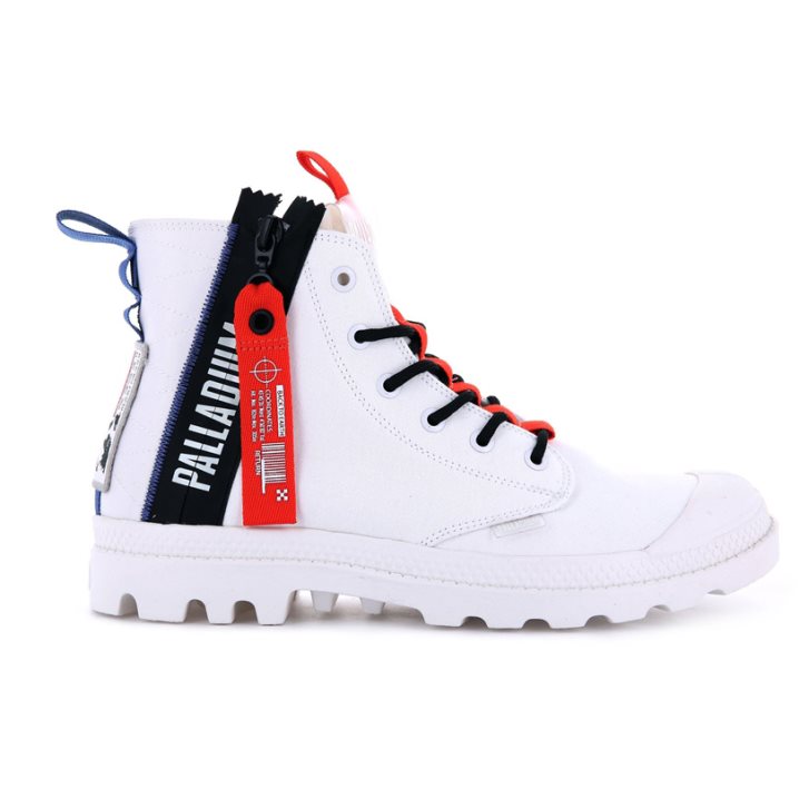 Palladium Pampa Hi Ticket To Earth Boots γυναικεια ασπρα | KROJ16970