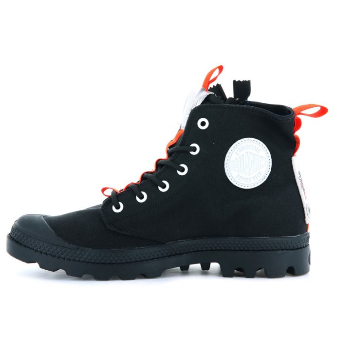 Palladium Pampa Hi Ticket To Earth Boots γυναικεια μαυρα | VORP83201