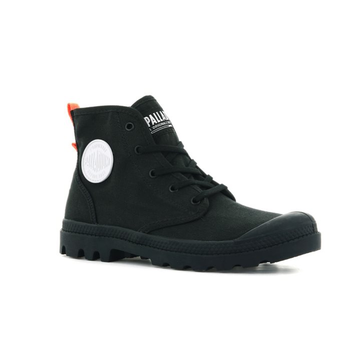 Palladium Pampa Hi Twill Boots γυναικεια μαυρα | KYOZ74521
