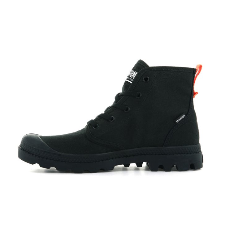 Palladium Pampa Hi Twill Boots γυναικεια μαυρα | KYOZ74521