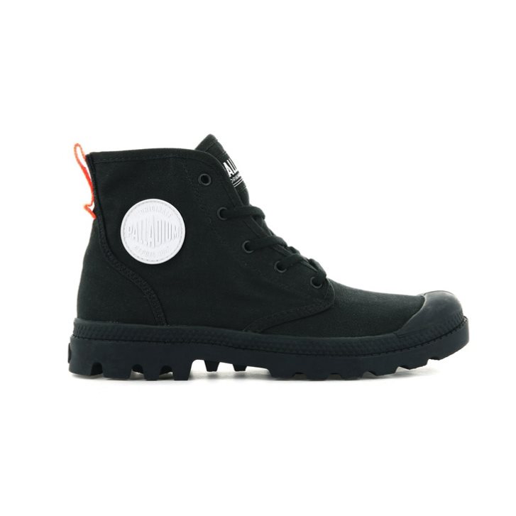 Palladium Pampa Hi Twill Boots γυναικεια μαυρα | KYOZ74521
