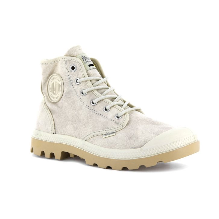 Palladium Pampa Hi WAX Boots ανδρικα ανοιχτο γκρι | WZBQ93625