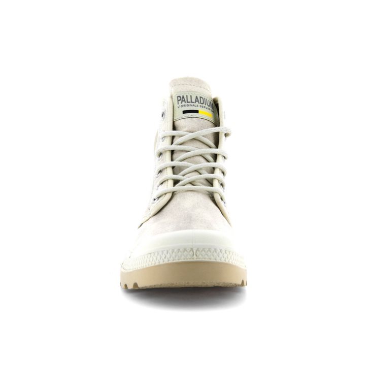 Palladium Pampa Hi WAX Boots ανδρικα ανοιχτο γκρι | WZBQ93625