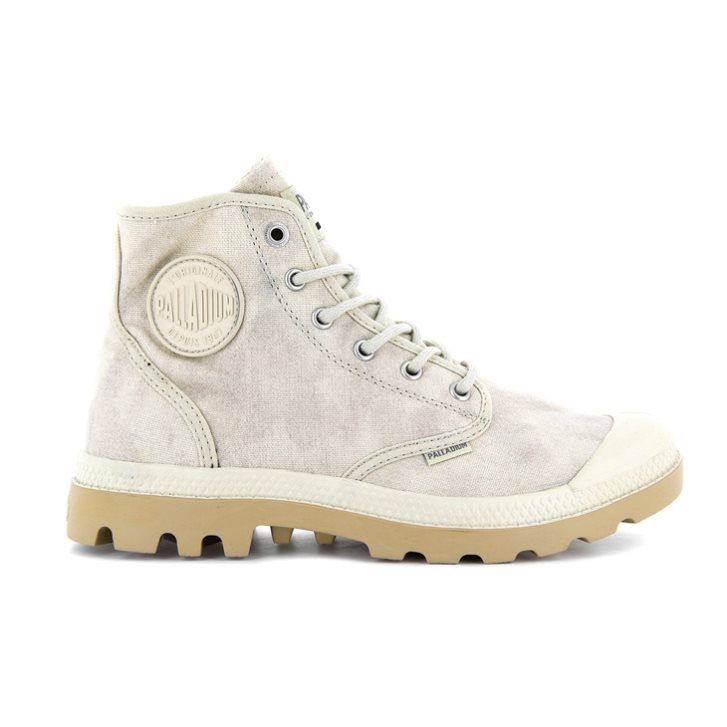 Palladium Pampa Hi WAX Boots ανδρικα ανοιχτο γκρι | WZBQ93625