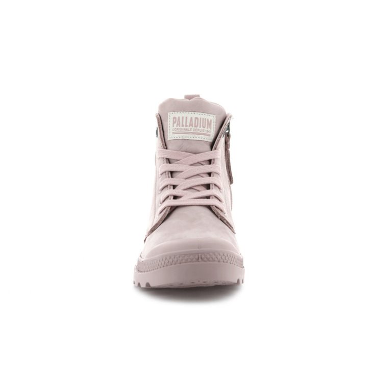 Palladium Pampa Hi Zip Nubuck Boots γυναικεια ροζ | NTGW29065