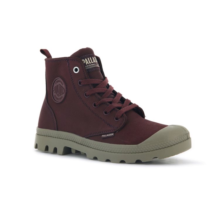 Palladium Pampa Hi Zip SL Boots γυναικεια μπορντο | SJXN78623