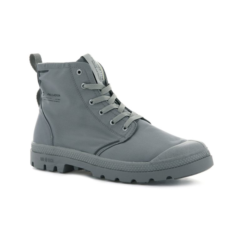 Palladium Pampa Lite+ Recycle WP+ Boots ανδρικα γκρι | RJBZ95623