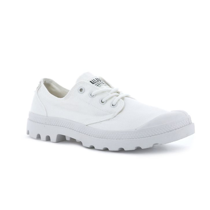 Palladium Pampa OX Organic Oxfords Shoes ανδρικα ασπρα | YHZG14593