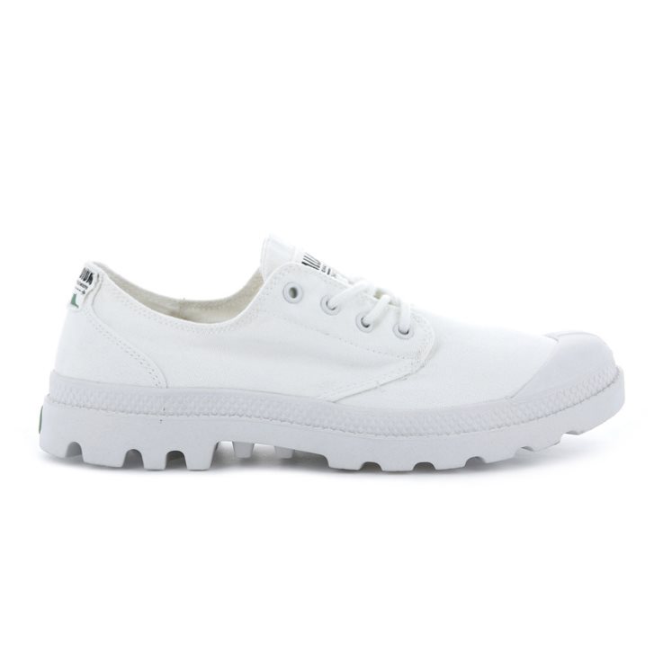 Palladium Pampa OX Organic Oxfords Shoes ανδρικα ασπρα | YHZG14593
