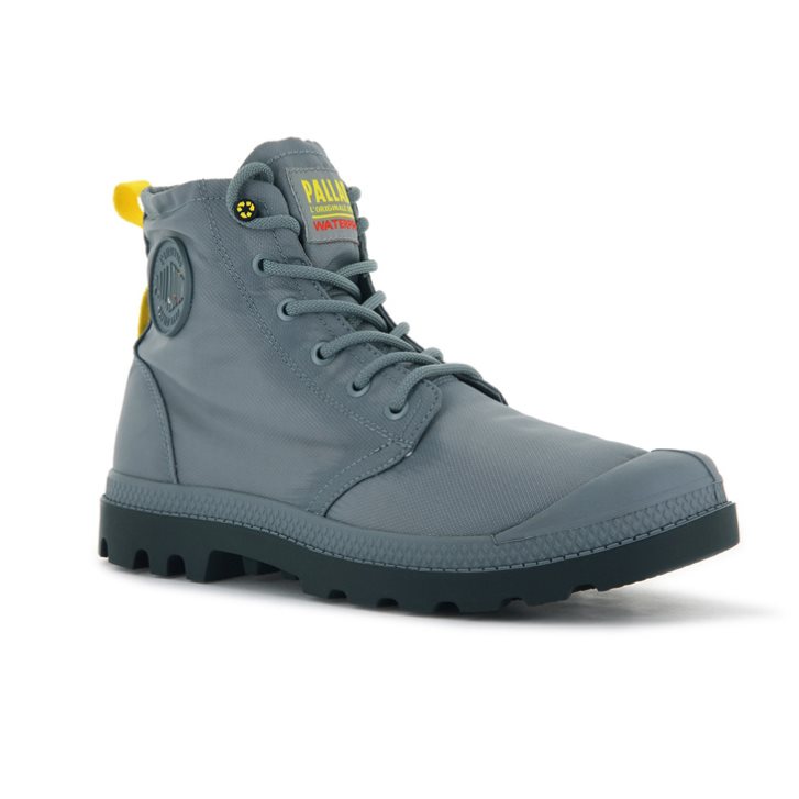 Palladium Pampa Recycle αδιαβροχα+ 2 Boots ανδρικα γκρι | FNTK57206