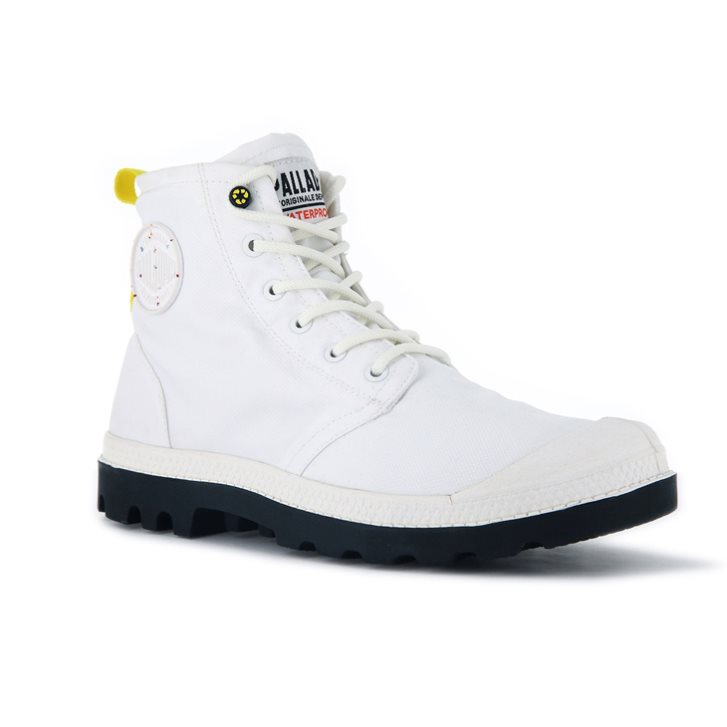 Palladium Pampa Recycle αδιαβροχα+ 2 Boots ανδρικα ασπρα | IWVT53176