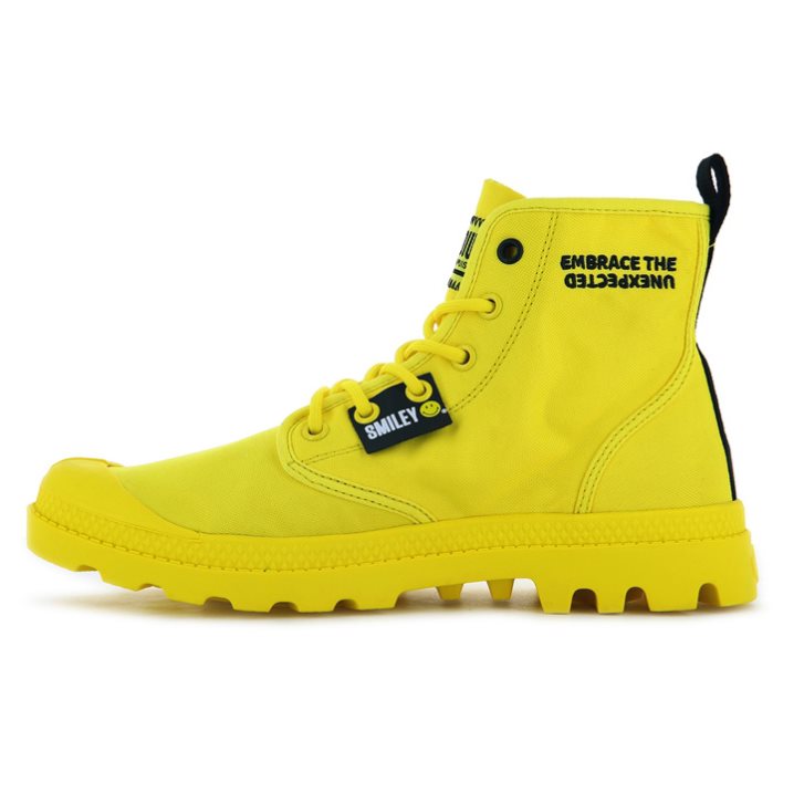 Palladium Pampa Smiley Change Boots ανδρικα κίτρινα | PNVG73208