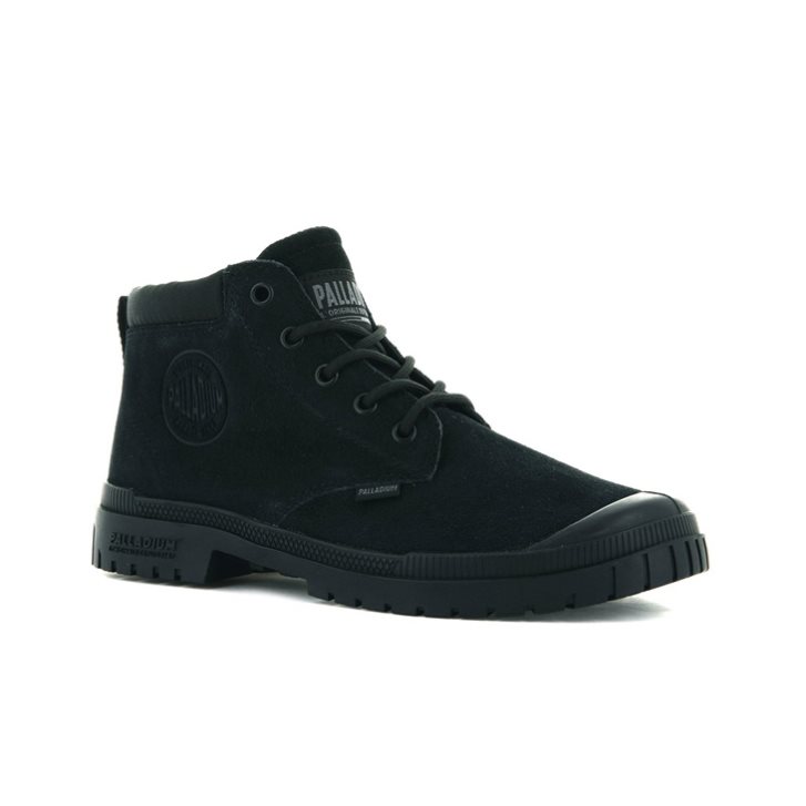 Palladium Pampa Sp20 Cuff Low Boots γυναικεια μαυρα | HANX15298