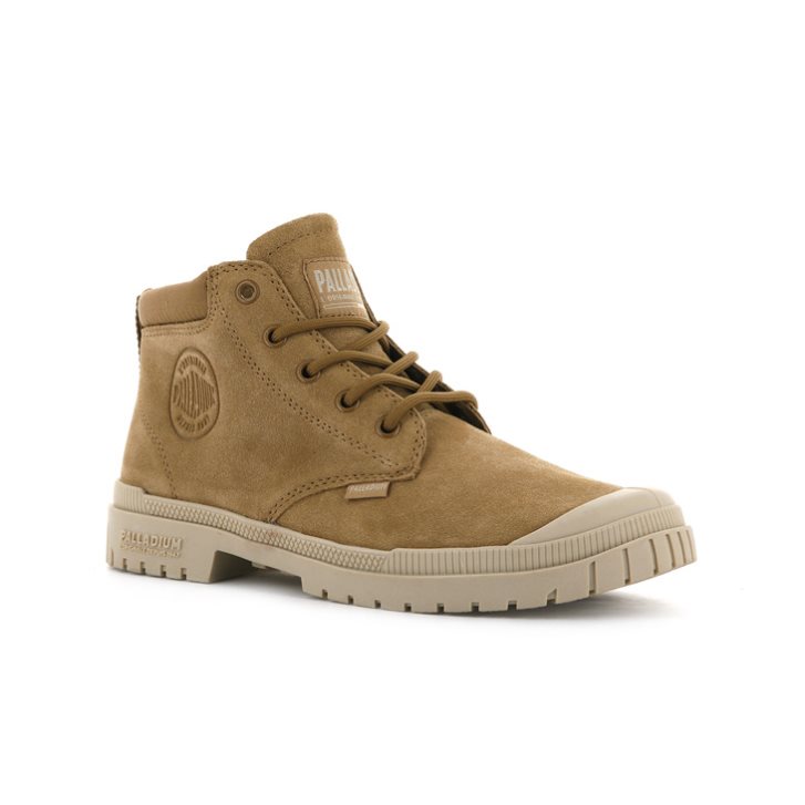 Palladium Pampa Sp20 Cuff Low Boots γυναικεια καφε | QPZR49381