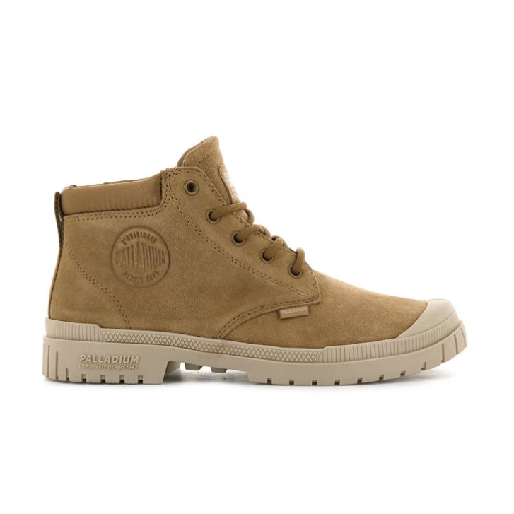 Palladium Pampa Sp20 Cuff Low Boots γυναικεια καφε | QPZR49381