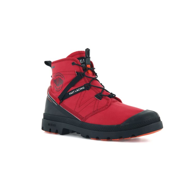 Palladium Pampa Travel Lite+ αδιαβροχα Boots ανδρικα κοκκινα | GRYK15293