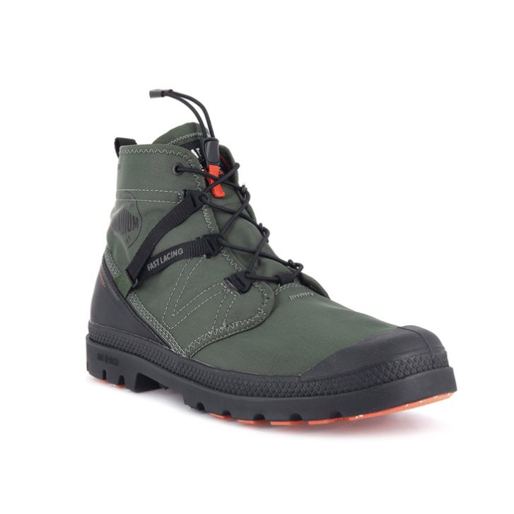 Palladium Pampa Travel Lite+ αδιαβροχα Boots ανδρικα Ελιά | HUNJ97432