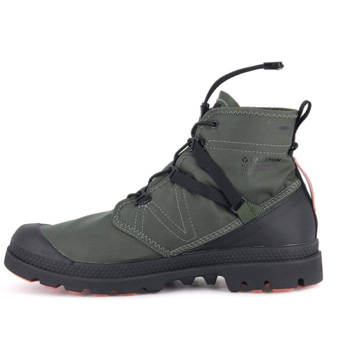 Palladium Pampa Travel Lite+ αδιαβροχα Boots ανδρικα Ελιά | HUNJ97432