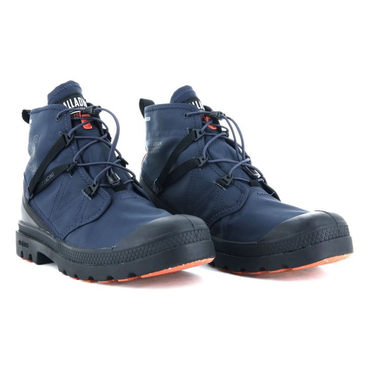 Palladium Pampa Travel Lite+ αδιαβροχα Boots ανδρικα σκουρο μπλε | UZNM63912
