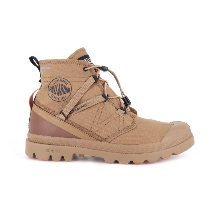 Palladium Pampa Travel Lite+ αδιαβροχα Boots ανδρικα καφε | ZDVJ56307