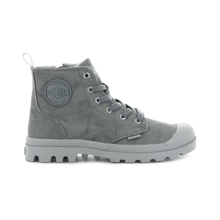 Palladium Pampa Zip Desertwash Boots γυναικεια σκούρο γκρι | BLQN87504