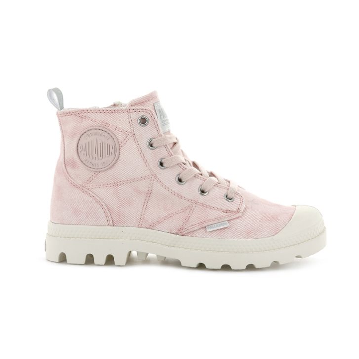 Palladium Pampa Zip Desertwash Boots γυναικεια ροζ | IBAN42536