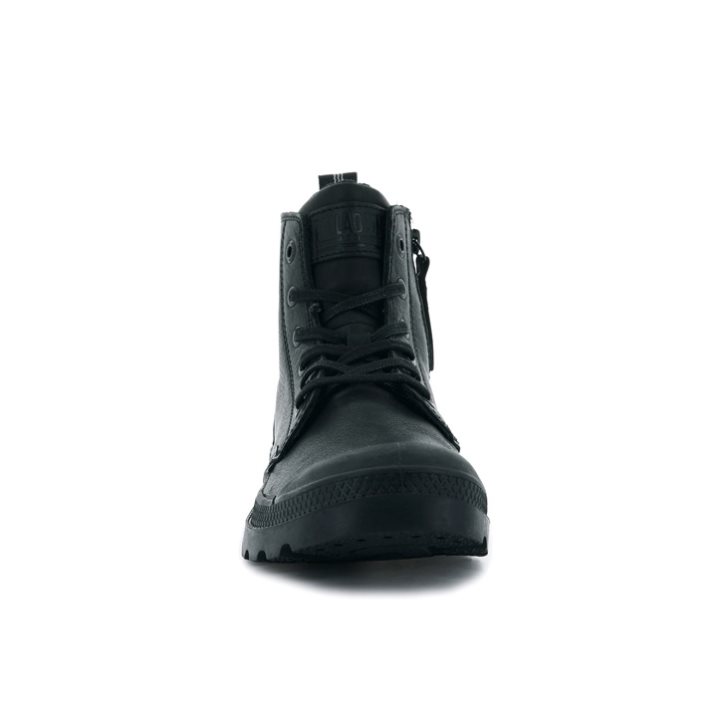 Palladium Pampa Zip Leather ESS Boots ανδρικα μαυρα | PLIM41627