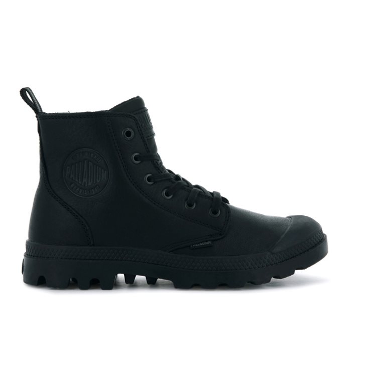 Palladium Pampa Zip Leather ESS Boots ανδρικα μαυρα | PLIM41627