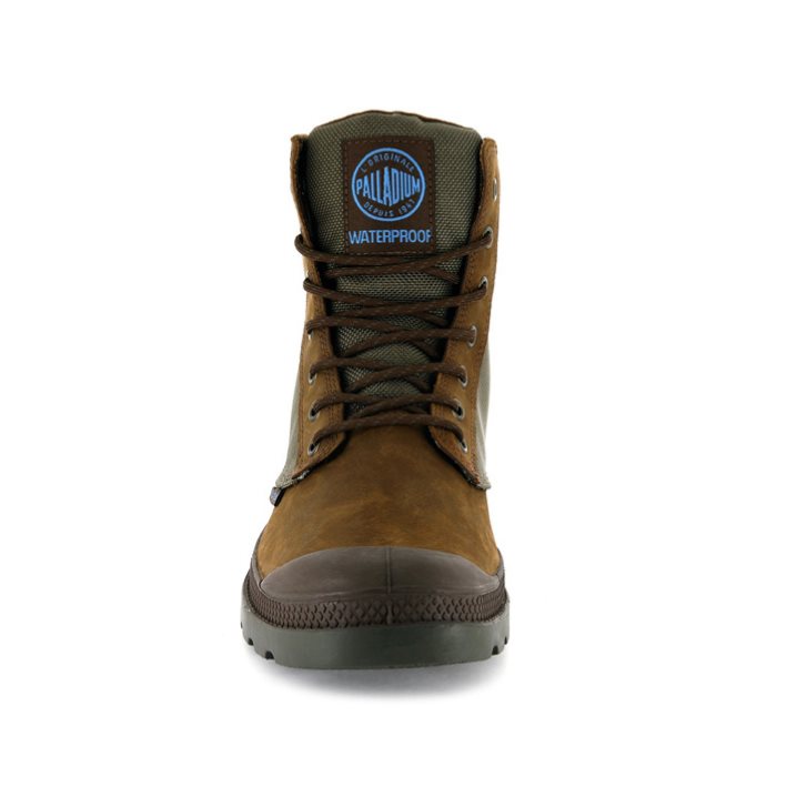 Palladium Pampa Αθλητικά Cuff WPN Boots ανδρικα καφε | HEKN54082