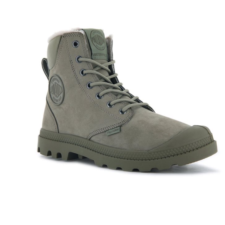 Palladium Pampa Αθλητικά Cuff WPS Boots ανδρικα Ελιά | HTRK01568