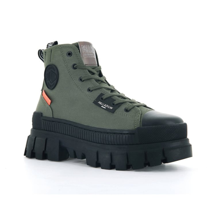 Palladium Revolt Hi TX Platform Shoes γυναικεια Ελιά | AVXI20743