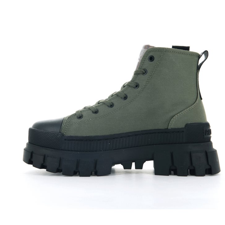 Palladium Revolt Hi TX Platform Shoes γυναικεια Ελιά | AVXI20743
