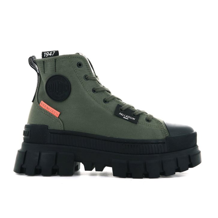 Palladium Revolt Hi TX Platform Shoes γυναικεια Ελιά | AVXI20743