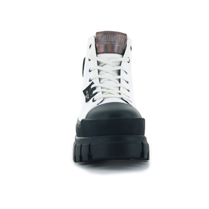 Palladium Revolt Hi TX Platform Shoes γυναικεια ασπρα μαυρα | KXRZ06914