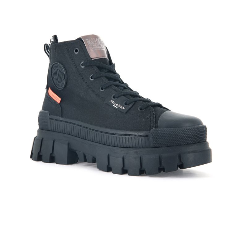Palladium Revolt Hi TX Platform Shoes γυναικεια μαυρα | VZNM72605