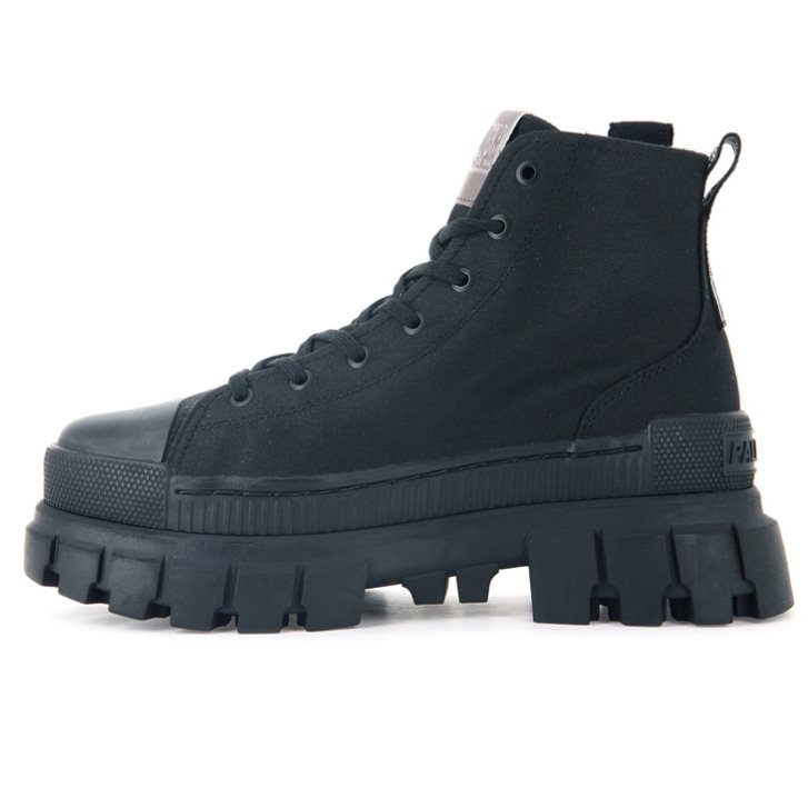 Palladium Revolt Hi TX Platform Shoes γυναικεια μαυρα | VZNM72605