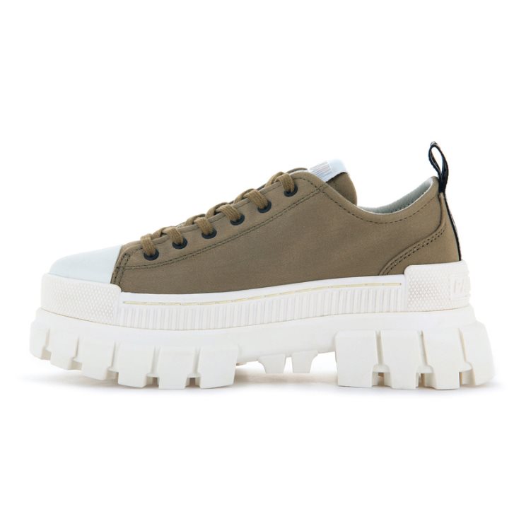 Palladium Revolt LO TX Platform Shoes γυναικεια Ελιά | BZAP10345