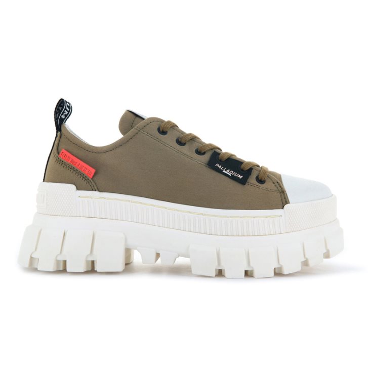 Palladium Revolt LO TX Platform Shoes γυναικεια Ελιά | BZAP10345