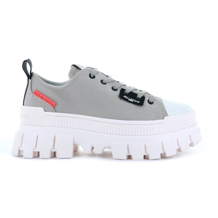 Palladium Revolt LO TX Platform Shoes γυναικεια ασπρα γκρι | RCYW17634