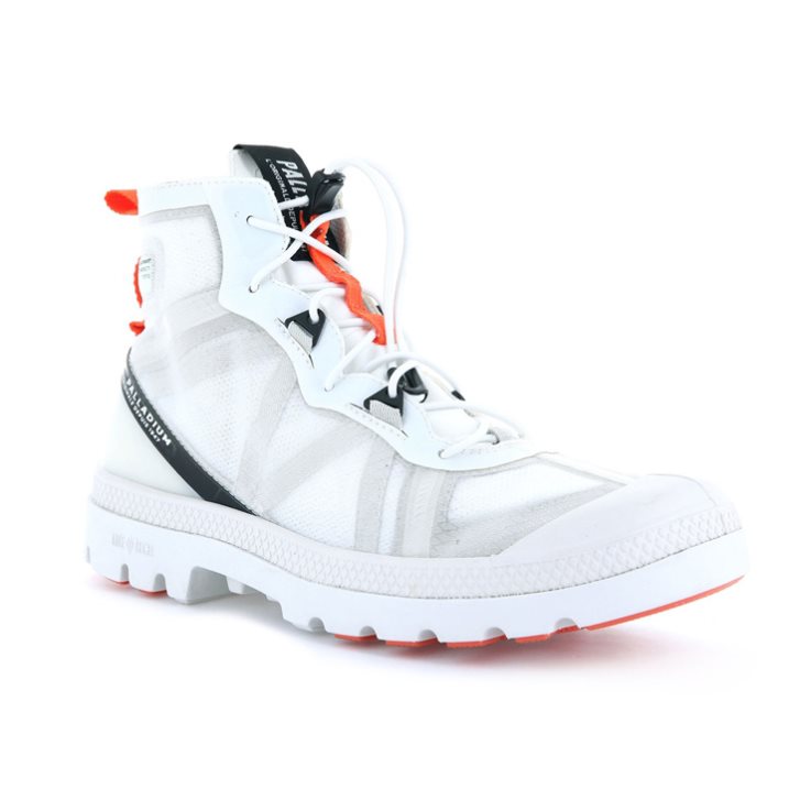 Palladium Travel Lite+ Adventure High Tops Sneakers ανδρικα ασπρα | ZXAE84931