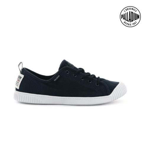 Palladium Easy δαντελα καμβα Low Tops Sneakers γυναικεια μαυρα | ZITJ18326