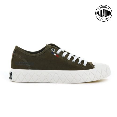 Palladium Palla Ace καμβα Low Tops Sneakers γυναικεια Ελιά | WZML82593